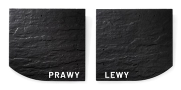 Struktonit Łupek 20x20 Lewy lub Prawy CZARNY