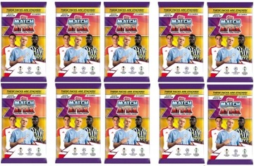 Match Attax ЛИГА ЧЕМПИОНОВ 2023 2024 - 10 пакетиков по 12 карточек