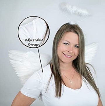 НАБОР ANGEL WINGS HALO ANGEL БЕЛАЯ ПОВЯЗКА НА ГОЛОВУ