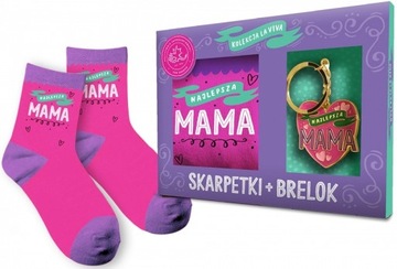 Zestaw SKARPETKI+BRELOK dla Mamy na MIKOŁAJA !!!
