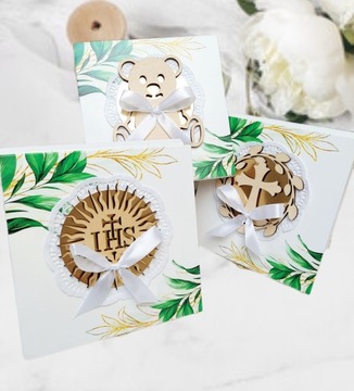 Pamiątka Komunii pudełeczko na gotówkę BIAŁE KRZYŻ