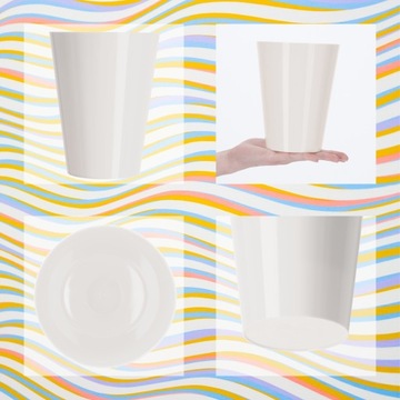 ЦВЕТОЧНЫЙ ВАЗОН С КРЫШКОЙ ДЛЯ ОРХИДЕИ, ПЛАСТИКОВАЯ ПОДСТАВКА ДЛЯ ЦВЕТОВ, 13 СМ, БЕЛЫЙ КАДАКС