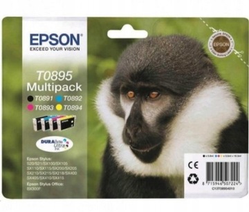 TUSZ ORYGINAŁ EPSON T0895 CMYK 4PACK T0715 T0891