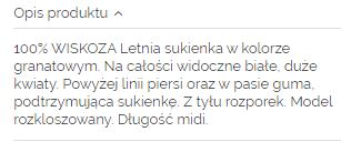 Sukienka letnia midi plażowa