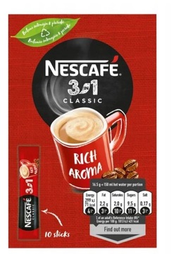 Kawa rozpuszczalna Nescafe 3x Kawa w saszetkach NE