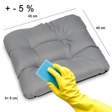 Подушка на садовое кресло Jasiek 45x45 серый