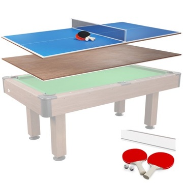 Nakładka dwustronna na stół bilardowy 7ft tenis stołowy ping-pong biesiadna