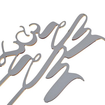 Topper toper na tort napis Mr & Mrs dekoracja na ślub wesele różne kolory