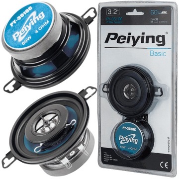 MOCNE GŁOŚNIKI SAMOCHODOWE 87MM DO VW GOLF 2