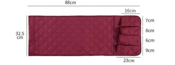 ORGANIZER TKANINOWY NA KANAPE/FOTEL 88x32,5cm SZARY