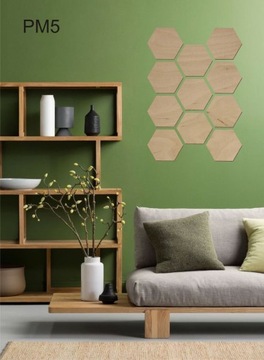 3D ОКРАШЕННЫЕ шестигранные панели, набор из 11 шт.