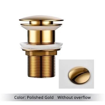 Pop Up Drain Button Bathroom Sink Plug Drainer Siphon Waste Stopper Wash