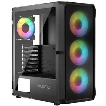 Obudowa do komputera PC Logic Portos ARGB MIDI szkło hartowne went. 4x120mm