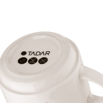 Набор КРУЖЕК НА ПОДСТАВКЕ для КОФЕ, ЧАЯ, ФАРФОРА Tadar Decor 4х300мл