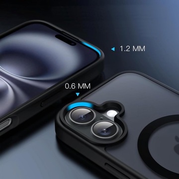 Корпус корпуса для iPhone 16 5G для магнитного магнитного +2 -кратного закаленного стекла