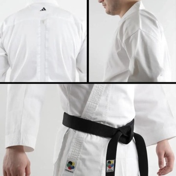 KIMONO KARATE - KARATEGA ADIDAS WKF CLUB DLA DZIECI MOCNE WYGODNE - 150CM