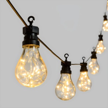 САДОВЫЙ СВЕТ ГИРЛЯНД СВЕТОДИОДНЫЕ ЛАМПОЧКИ НА УЛИЦЕ В ПОМЕЩЕНИИ ЦЕПЬ 7,5 М