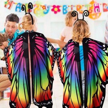 ДЕТСКИЙ ШАРФ-БАБОЧКА СЦЕНАЛЬНОЕ ПАЛЬТО С КРЫЛЬЯМИ БАБОЧКИ