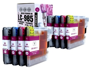 8x Zamiennik LC985 do BROTHER DCP-J125 DCP-J315W
