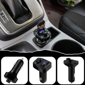 FM-ПЕРЕДАТЧИК БЫСТРОЕ ЗАРЯДНОЕ УСТРОЙСТВО BLUETOOTH АУДИО MP3 BT 3X USB RGB
