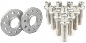 Průchozí distanční prvky 10 mm 5x112 57.1 Audi Seat Skoda Volkswagen šrouby
