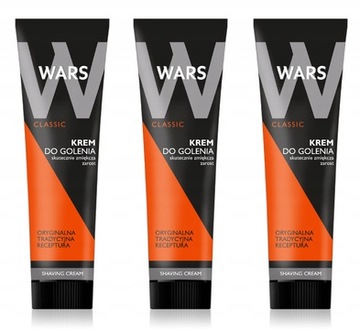 WARS CLASSIC KREM DO GOLENIA CZARNY TUBA 3x 65g