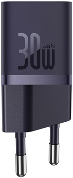 Настенное зарядное устройство Baseus GaN5 USB-C мощностью 30 Вт с кабелем USB-C-Lightning для iPhone