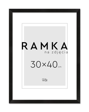 Ramka na zdjęcia 30x40 cm 40x30 cm Czarna