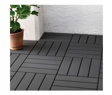 IKEA RUNNEN Плита пола АНТРАЦИТ/СЕРАЯ терраса