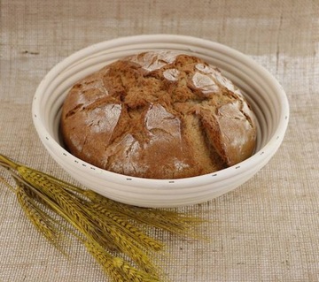 КОРЗИНКА ДЛЯ ПОДЪЕМНОГО ХЛЕБА ИЗ РОТАНА 21 СМ, 2 ШТ.