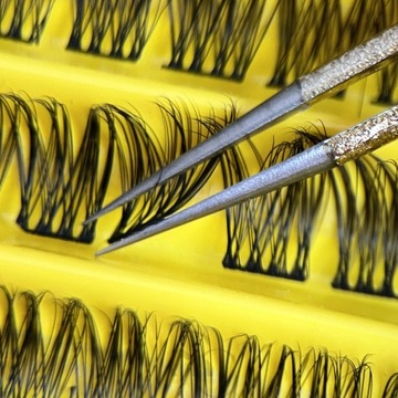 Pęseta do przedłużania Stylizacji Rzęs PROSTA PERŁOWA precyzyjna SEOL