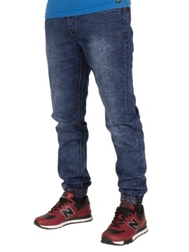 Spodnie męskie jogger jeans W:38 granatowe