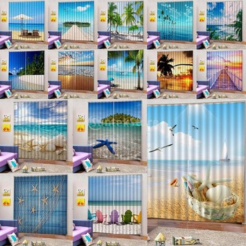 2 панели плотных штор с 3D-печатью