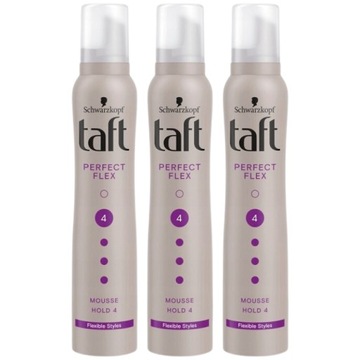 Taft Perfect Flex Pianka do włosów 200ml x3