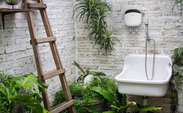 Проточный электрический водонагреватель, эффективный ЖК-дисплей, 5,5 кВт