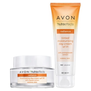 AVON Zestaw Rozświetlający Nutra Effects 2w1
