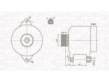 ALTERNÁTOR MAGNETI MARELLI 063731283010