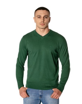 Cienki Sweterek Sweter Męski w Serek S1S C326 3XL