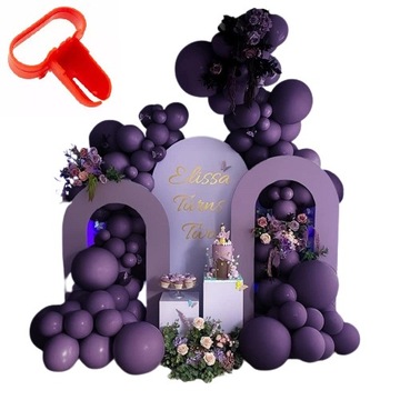GIRLANDA BALONOWA EXCLUSIVE PURPUROWA PODWÓJNA 125