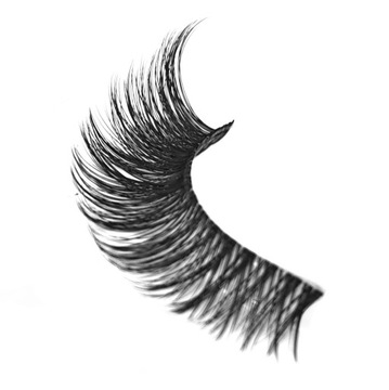 7 накладных ресниц на полоске «КОШАЧИЙ ГЛАЗ», шелк, толстые, длинные, мягкие, 7 пар