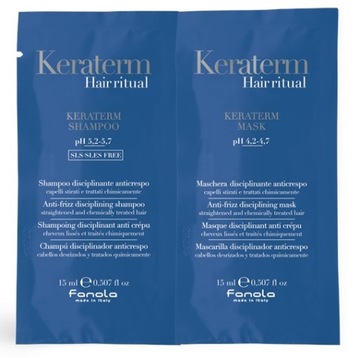 FANOLA KERATERM ШАМПУНЬ 15мл + МАСКА 15мл С КЕРАТИНОМ