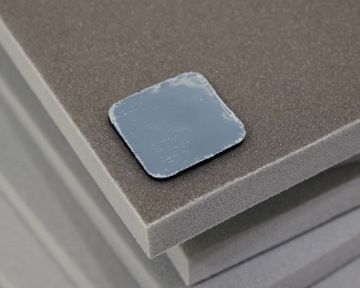 Глад -звуковые панели гладкая пена 50x50 3 см серой