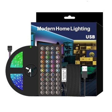 5M USB RGB Pasek LED+PILOT Monitor TV IP65 30LED/M