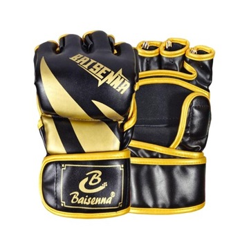 Mma Gloves, Half Finger Fighting Black Aureate