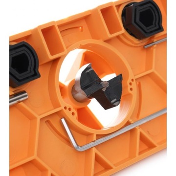 ШАБЛОН ДЛЯ СВЕРЛЕНИЯ ОТВЕРСТИЙ ПОД ПЕТЛИ + набор сверл - Kraft&Dele