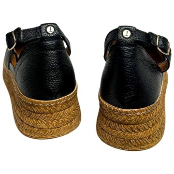 Lemar espadryle damskie czarne rozmiar 38