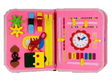 Манипулятивная доска Монтессори Сенсорное развитие для малышей