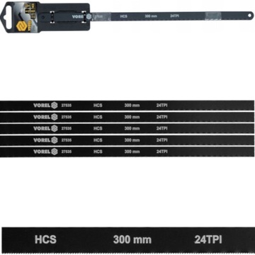 BRZESZCZOT DO CIĘCIA METALU 300mm 24 TPI DO PIŁY PIŁKI 5 SZT