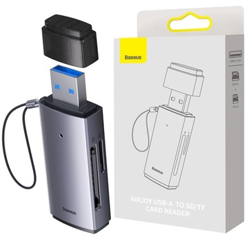 BASEUS CZYTNIK KART PAMIĘCI DO KOMPUTERA PC LAPTOPA USB-A OTG MICRO SD TF