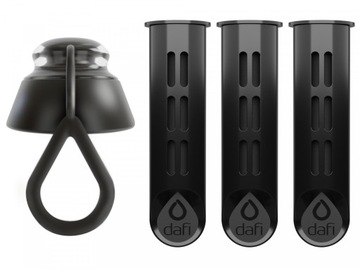 6 черных бутылочных фильтров DAFI SOFT и SOLID